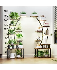 Streamdale Furniture 9-Tier Plant Stand with Grow Lights