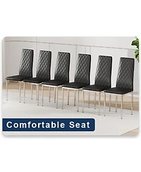 Streamdale Furniture Leather Reception/Conference Chairs - Black (8 Sets)