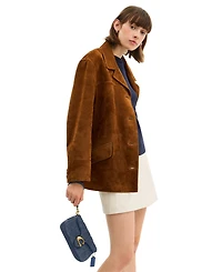 Coach Tabby Mini Quilted Suede Crossbody Bag