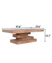 Streamdale Furniture Rustic Wood Coffee Table
