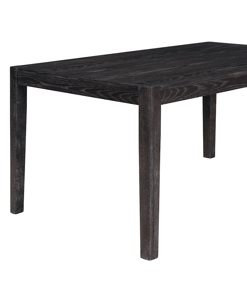 Streamdale Furniture Retro 7-Piece Dining Table Set for 6 (Espresso