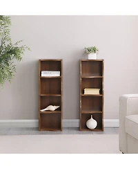 Streamdale Furniture Wavy 8-Layer Adjustable Bookshelf