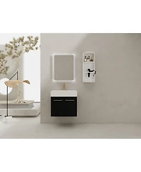 Streamdale 24" Wall-Mount Vanity w/ Resin Sink & Storage - Kd