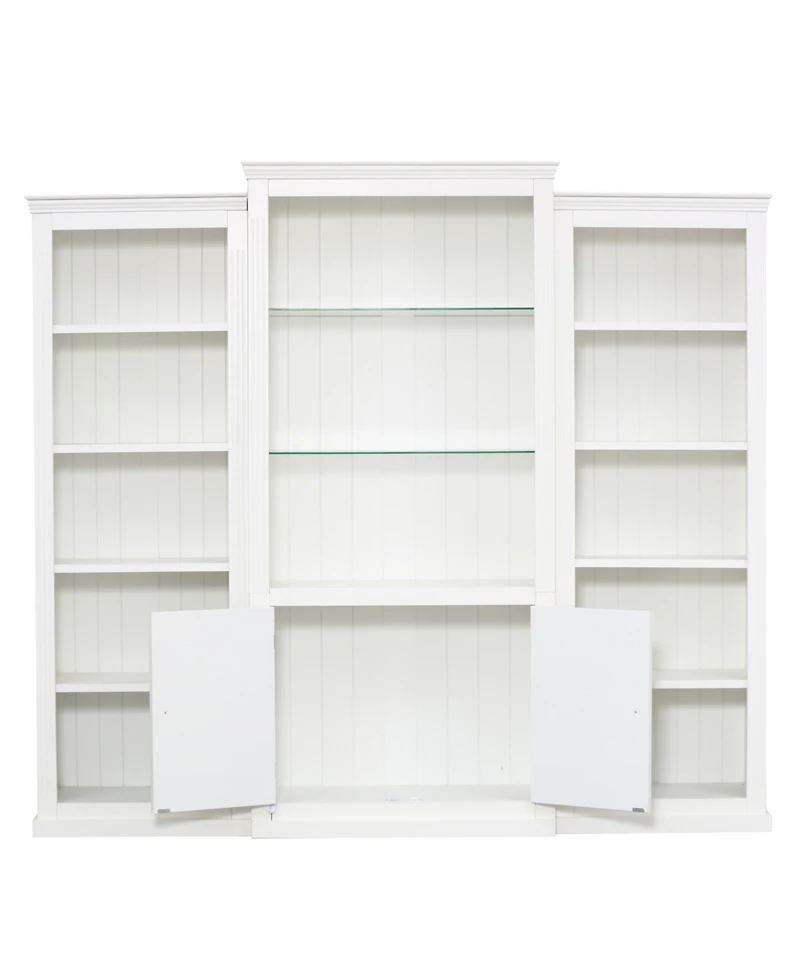 Streamdale Furniture 78.75" Led Bookcase Display Cabinet