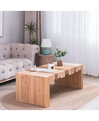 Streamdale Furniture Rustic Modern Coffee Table - 48"