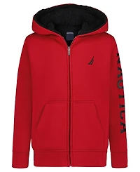 Nautica Boys' 8-20 Hooded Full Zip Sweatshirt
