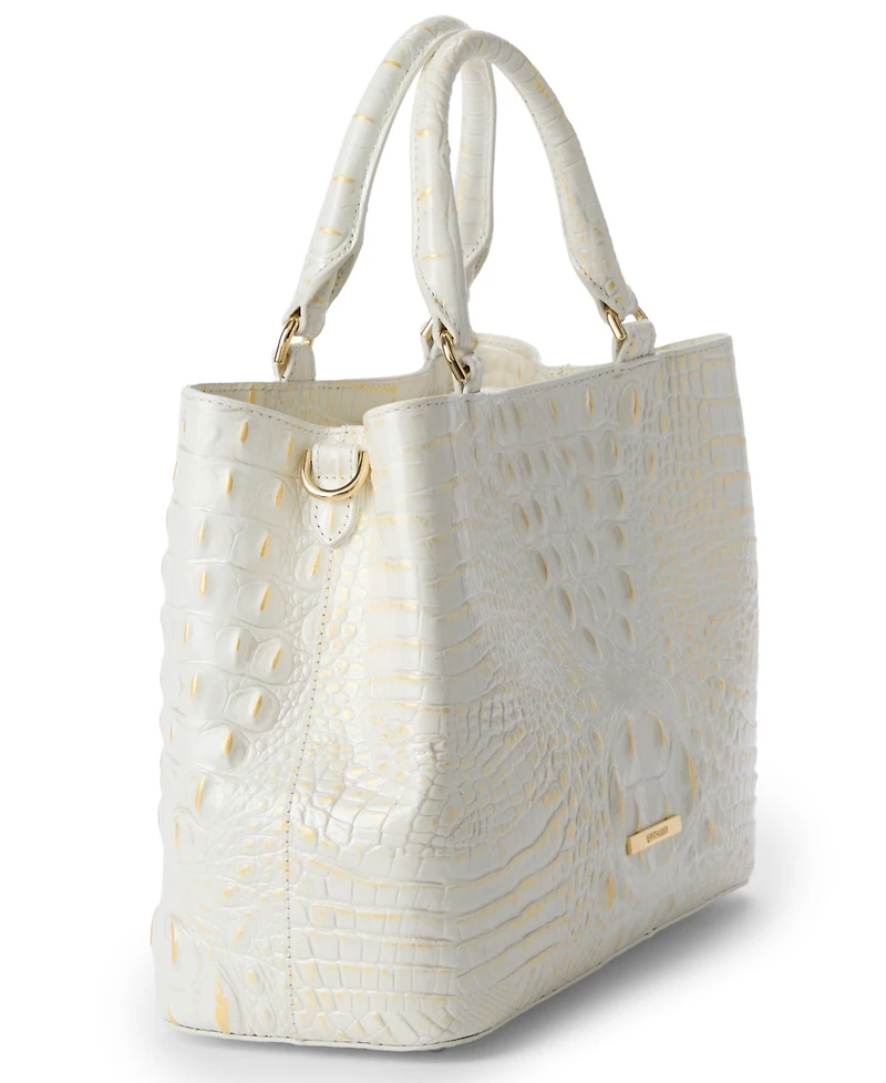 Brahmin Denise Medium Melbourne Leather Satchel Bag