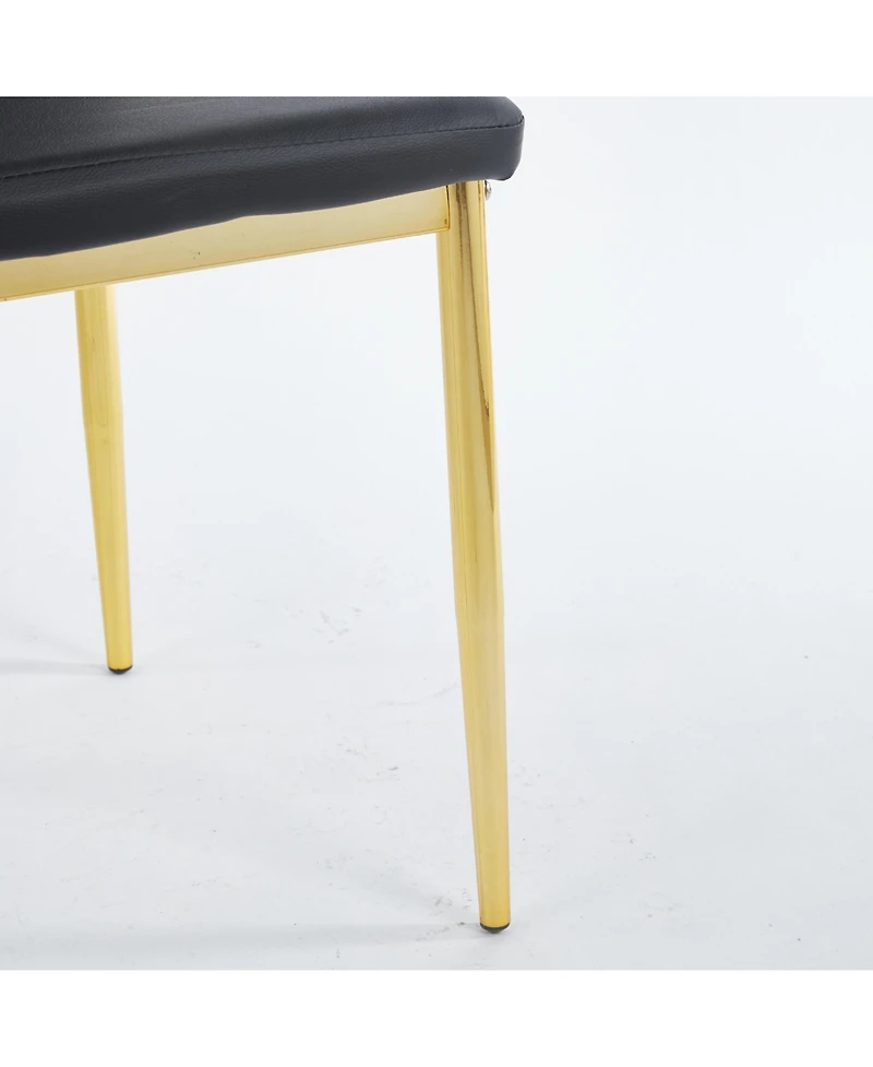 Streamdale Furniture 4–6 Pc. Glass Top Dining Set with Mid-Century Design