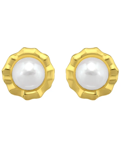 Giani Bernini Cultured Freshwater Pearl (6mm) Post Earrings, Macy's Exclusive
