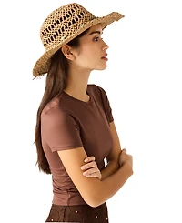 Steve Madden Beaded Trim Western Hat