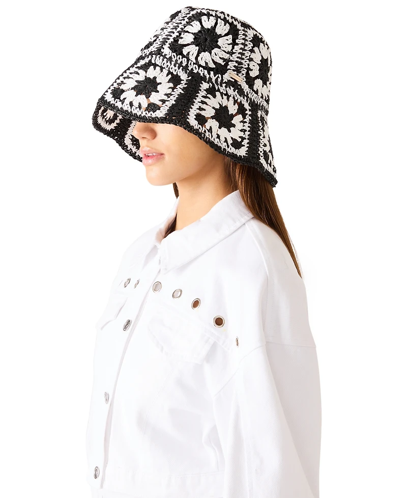 Steve Madden Bright Nomad Straw Bucket Hat