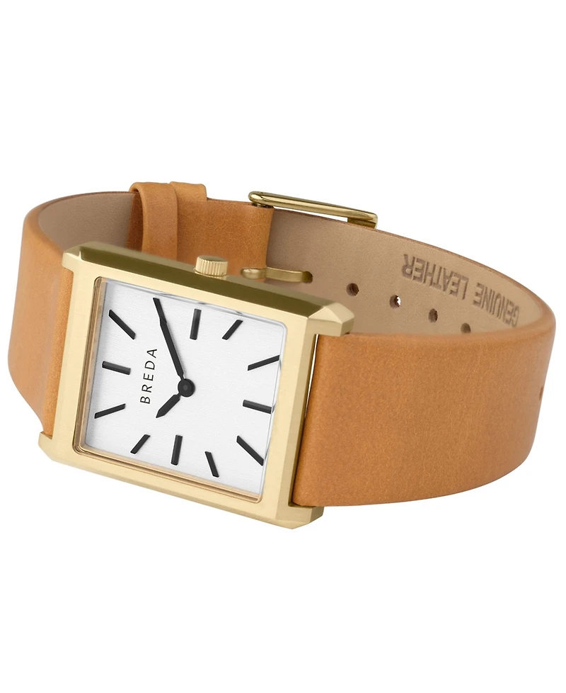 Breda Women's 'Virgil' 1736a Brown Leather Strap Watch, 26mm