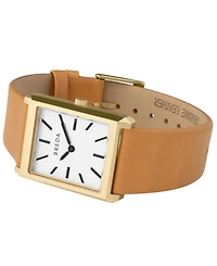 Breda Women's 'Virgil' 1736a Brown Leather Strap Watch, 26mm