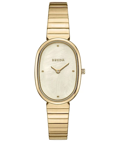 Breda Women's 'Jane' Gold Stainless Steel Bracelet Watch