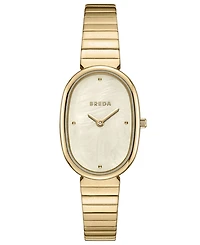 Breda Women's 'Jane' Gold Stainless Steel Bracelet Watch