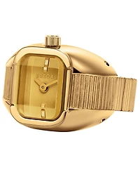 Breda Women's 'Nocturne' Gold Expandable Ring Watch