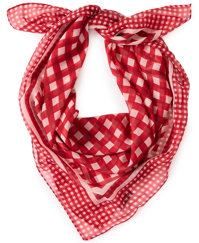 Steve Madden Gingham Square Scarf