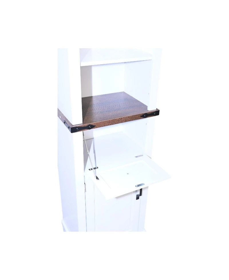 Streamdale Furniture Farmhouse Bathroom Storage Cabinet with Drawer & Shelves
