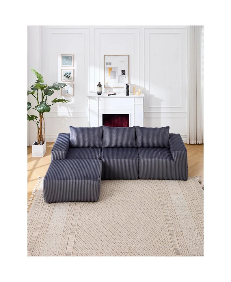 Streamdale Furniture Modern Minimalist Modular Sectional Sofa