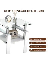Streamdale Furniture 2 Modern Glass Tea/Coffee Tables