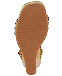 Jeffrey Campbell Women's Sculpted Leg-Wrap Platform Sandals