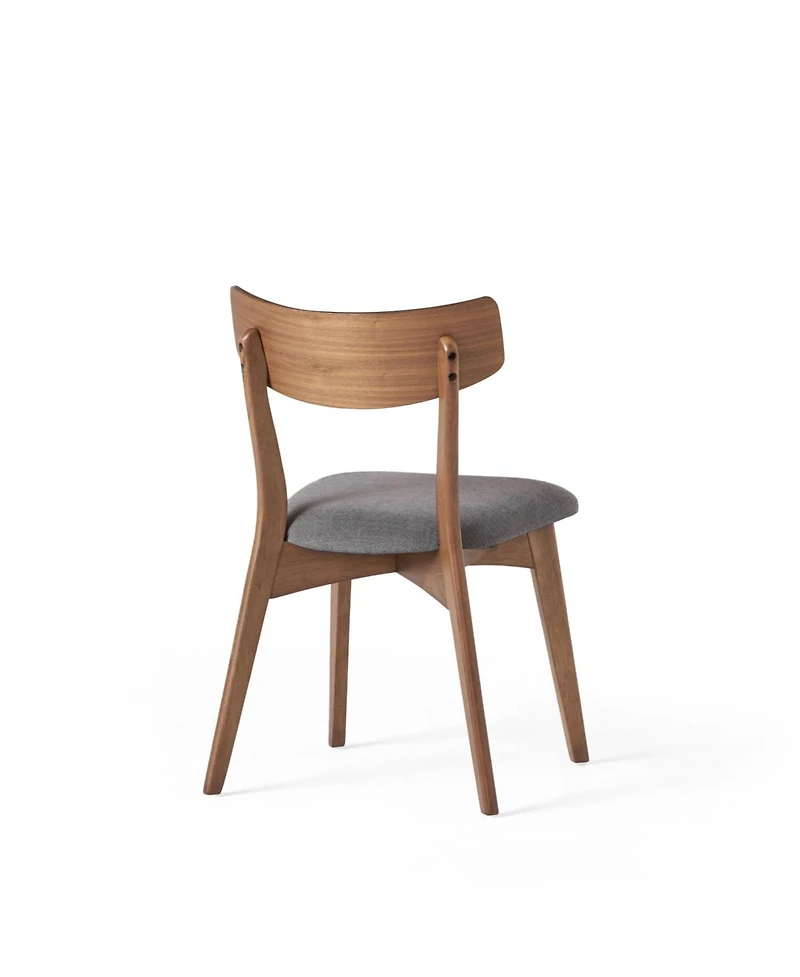 Streamdale Furniture 5-Pc Mid-Century Walnut Dining Set with Chairs