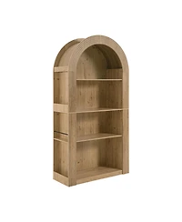 Streamdale Furniture Arched Bookcase, 78.74" Tall, Mid Century Modern, 4-Tier
