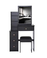 Streamdale Compact Left-Facing Vanity with Storage