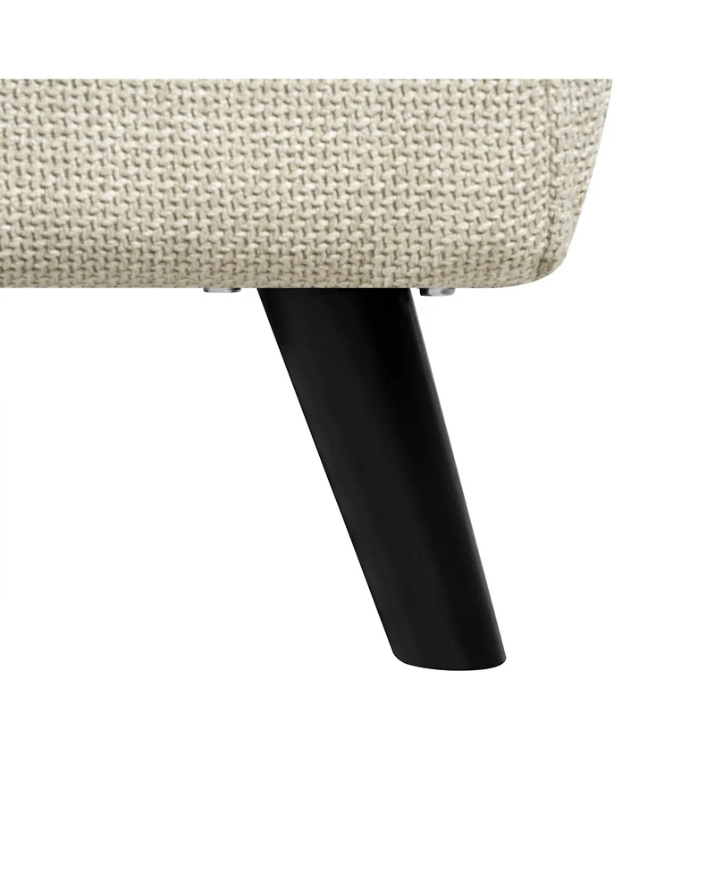 Streamdale Furniture Foldable Linen Chaise Lounge Bed - Beige