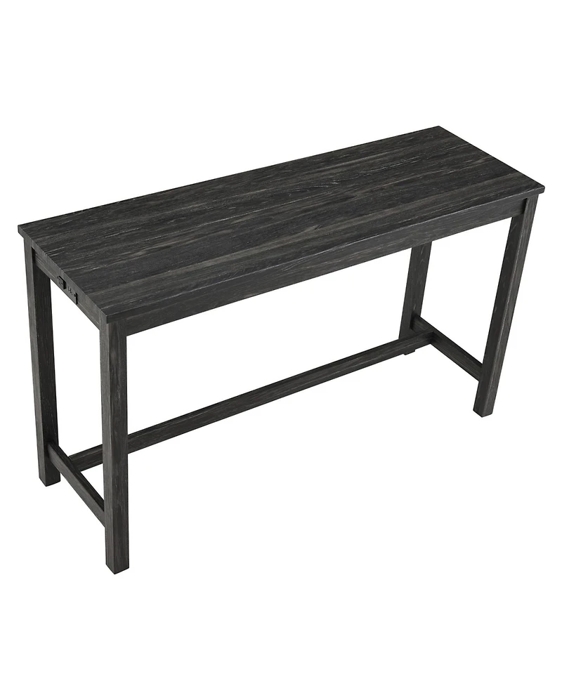 Streamdale Furniture Industrial Bar Table Set with Power Outlet