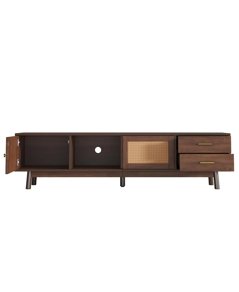 Streamdale Furniture Mid Century Modern Tv Stand - 80" TVs