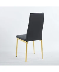 Streamdale Furniture Mid-Century Glass Top Dining Set