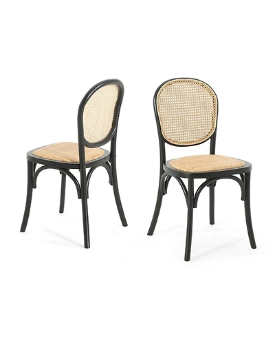 Streamdale Furniture Rattan Dining Chairs (Set of 2) - Vintage Style, No Assembly