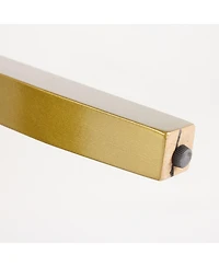 Streamdale Furniture Mid-Century Tufted Velvet Dining Chairs, Lion Head Ring, Gold Legs, Blue, 2-Pcs