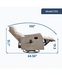 Streamdale Furniture Streamdale Heat & Massage Rocker Recliner