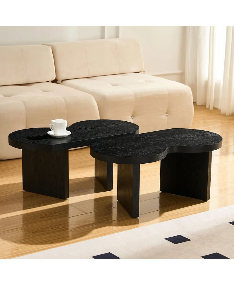 Streamdale Furniture Butterfly Coffee Table - Modern Mdf Accent Table