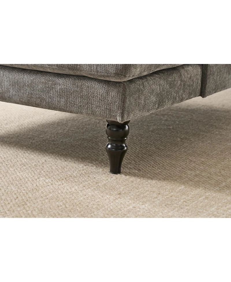 Streamdale Furniture Streamdale Modern Grey Chaise Lounge Sofa Recliner