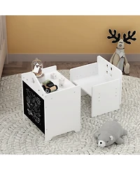 Streamdale Furniture Kids Montessori Table & Chair Set, Adjustable Height