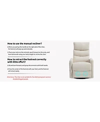 Streamdale Furniture Heat Massage Rocker Recliner Chair