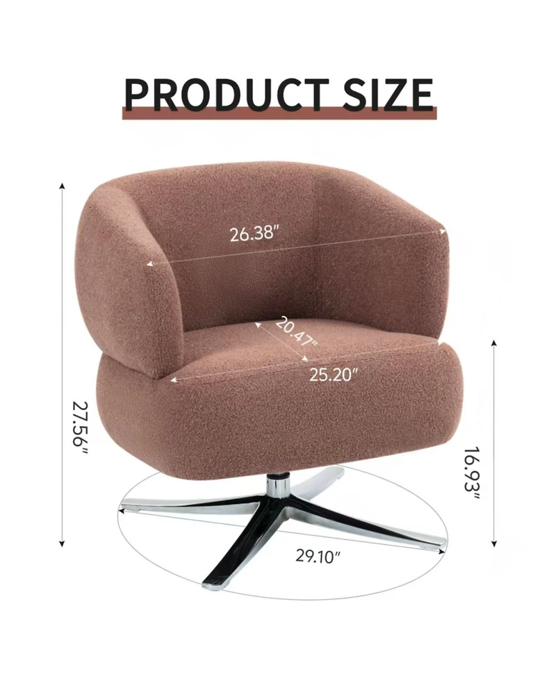 Streamdale Furniture Red Swivel Cuddle Chair - Balcony, Study, Living Room