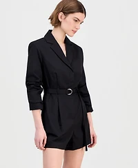 Bar Iii Women's Belted Blazer Romper, Macy's Exclusive