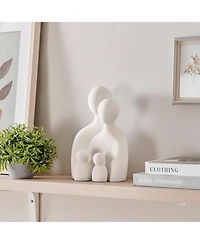 Danya B Hans White Nesting Family of 4 Matte Ceramic Sculpture Set