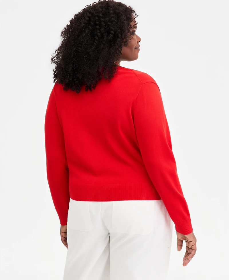 On 34th Trendy Plus Sweater Cardigan, Exclusively at Macy's