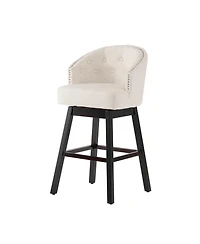 Streamdale Furniture 360 Degree Swivel Bar Stool with Stunning Nailhead Trim