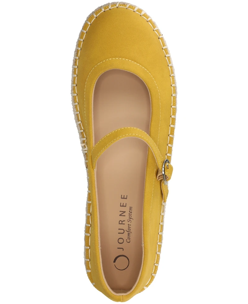 Journee Collection Women's Kenzie Round Toe Espadrille Flats