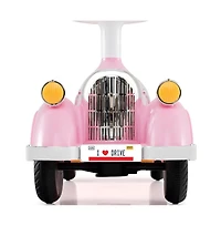 Hongge Toddler Ride On Car with Steering Wheel Lights Storage Seat and Four Wheel Stability