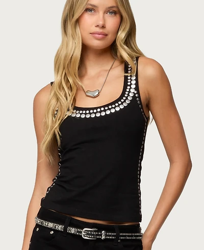 Edikted Women's Studded Built Bra Tank Top