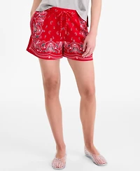 On 34th Women's Bandana-Print Pull-On Shorts, Macy's Exclusive