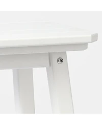 WestinTrends 29" Hdpe Outdoor Patio Square Backless Bar Stool