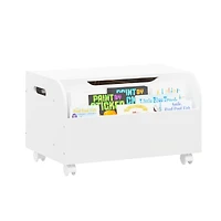 Spacious Mdf Toy Box with Bookshelf for Toys, Books, Arts & Crafts